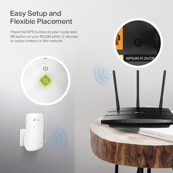TP-Link Répéteur WiFi(RE200), Amplificateur WiFi AC750 – Image 5