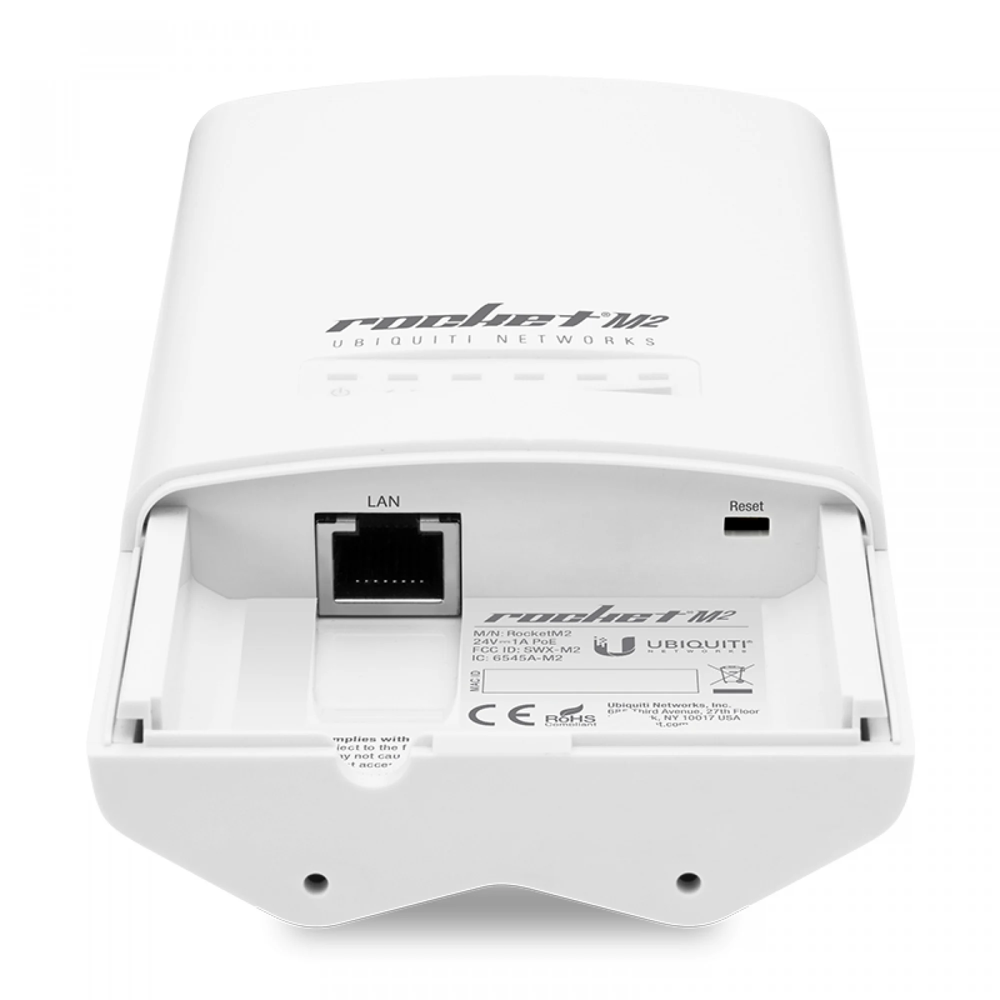 Ubiquiti Networks Rocket M2 150 Mbit/s Blanc Connexion Ethernet, supportant l'alimentation Via ce Port (PoE) – Image 2